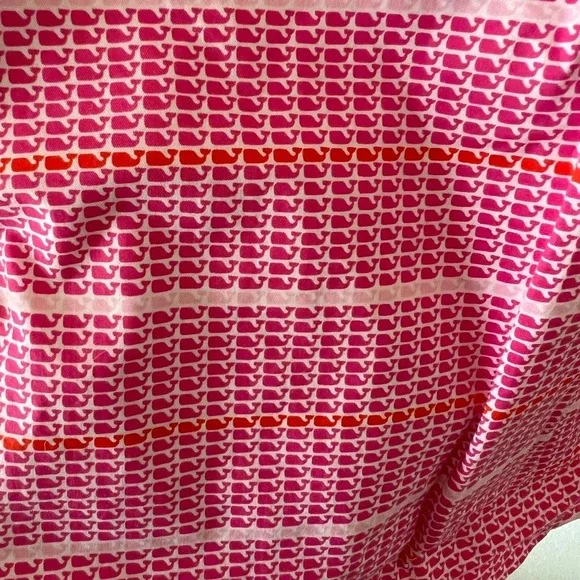 Vineyard Vines Pink Whale Striped Mini Skirt Size 6 - Picture 5 of 6